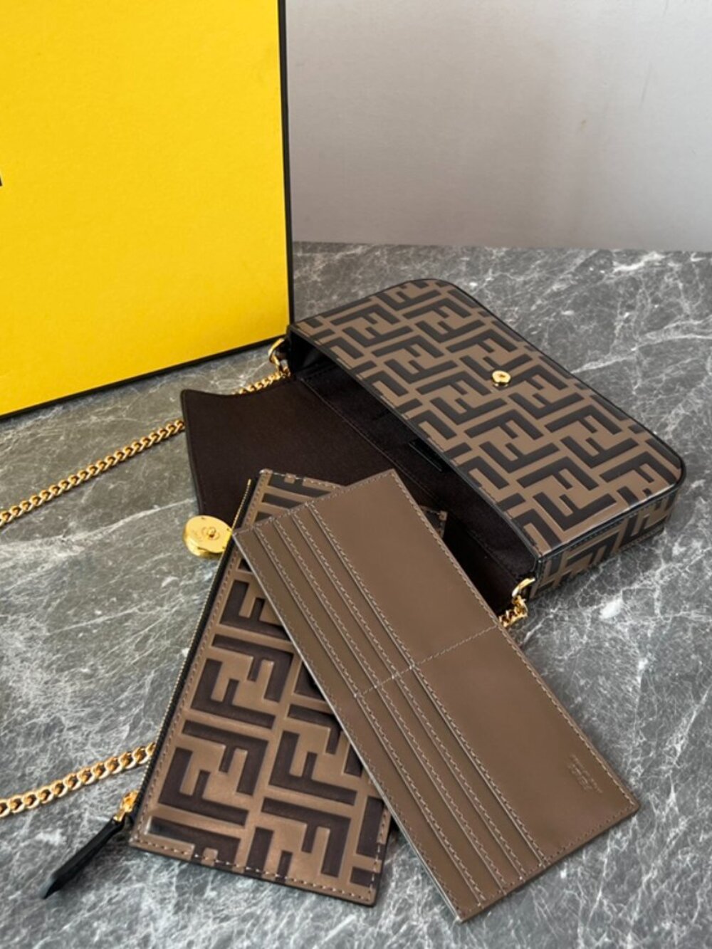 Fendi Geometric Flap Mini Handbag - Picture 6 of 9